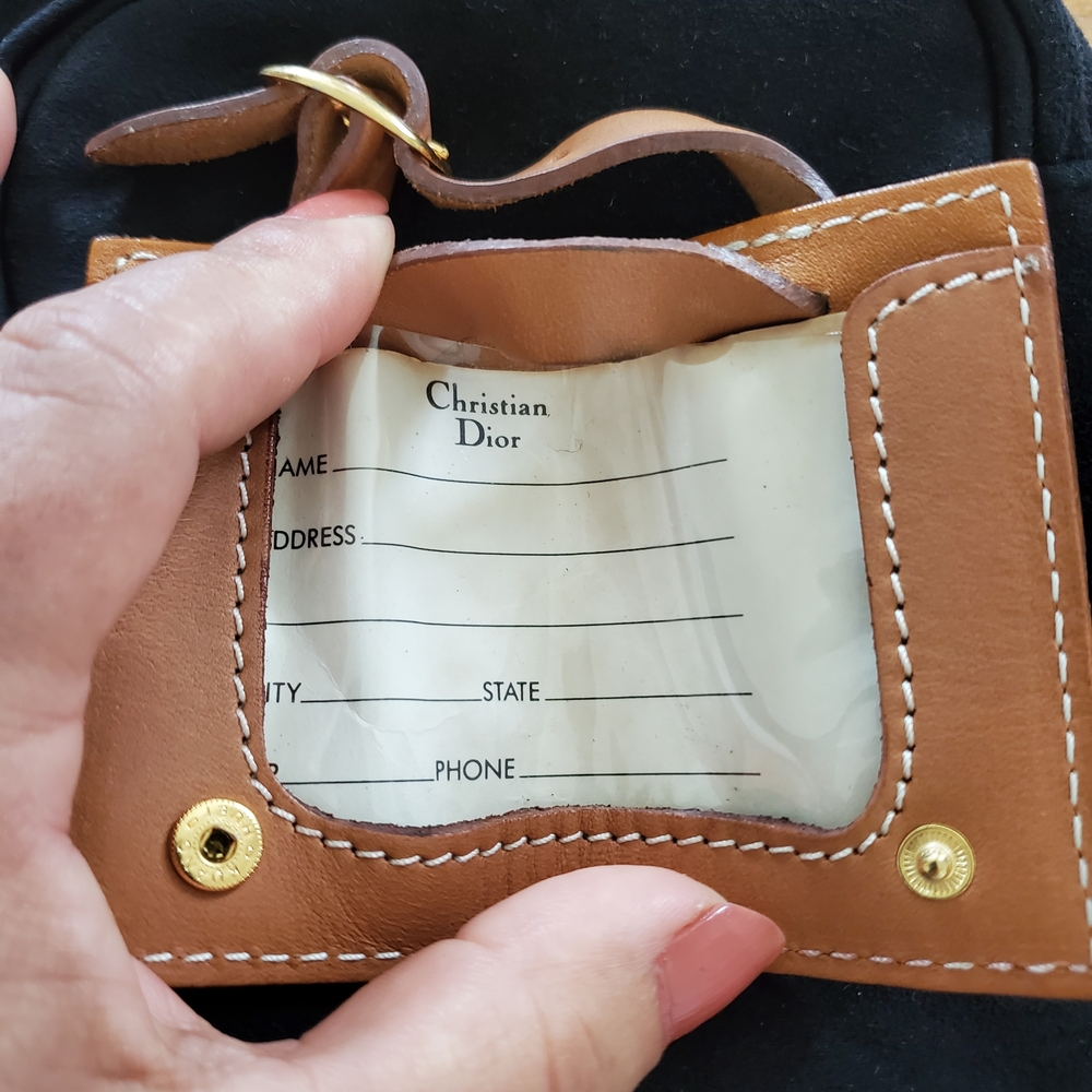 Christian Dior Tag For Bagages  Tan&brawn  Men's Bag